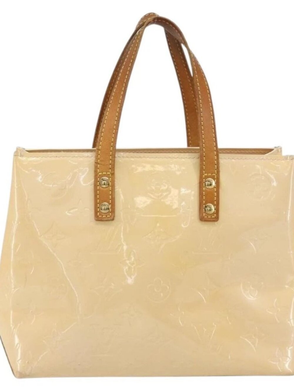 LOUIS VUITTON Monogram Vernis Reade PM Bag Marshmallow Pink M91306 Auth hk3342 - Picture 13 of 16